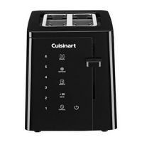 Cuisinart - T-Series 2-Slice Wide-Slot Toaster - Black