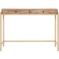 Adore Decor - Sidney Modern Mango Wood 2-Drawer Console Table - Beige
