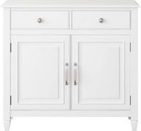 Simpli Home - Connaught Traditional Solid Wood Entryway Storage Cabinet - White