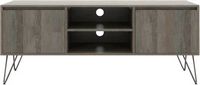 Simpli Home - Hunter SOLID MANGO WOOD 60 inch Wide Industrial TV Media Stand in Grey For TVs up t...