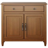 Simpli Home - Connaught Traditional Wood Entryway Storage Cabinet - Light Golden Brown