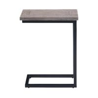 Simpli Home - Skyler SOLID MANGO WOOD and Metal 18 inch Wide Rectangle Industrial C Side Table in...