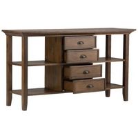 Simpli Home - Redmond SOLID WOOD 54 inch Wide Transitional Console Sofa Table in Rustic - Natural...