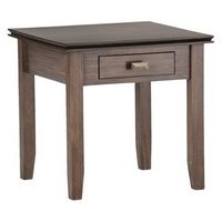 Simpli Home - Artisan Square Contemporary Wood 1-Drawer End Side Table - Natural Aged Brown