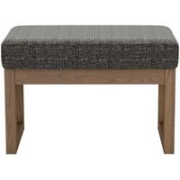 Simpli Home - Milltown Rectangular Contemporary Wood/Foam Bench Ottoman - Ebony