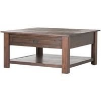 Simpli Home - Monroe Square Rustic Contemporary Solid Acacia Wood 2-Drawer Coffee Table - Distres...