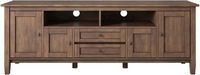 Simpli Home - Warm Shaker SOLID WOOD 72 in Wide TV Media Stand &amp; For TVs up to 80 inches - Rustic...