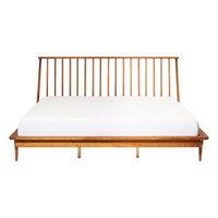 Walker Edison - King Mid Century Modern Solid Spindle Bed Headboard - Wood