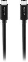 Insignia™ - 3.3’ USB-C to USB-C 3.2 Gen 2 Superspeed+ 10Gbps Cable - Black