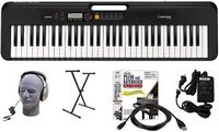 Casio - CT-S200BK 61-Key Premium Keyboard Package - Black