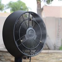 NewAir - Outdoor Misting Fan and Pedestal Fan, Cools 500 sq. ft. with 3 Fan Speeds and Wide-Angle...