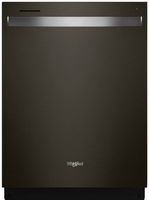 Whirlpool - 24" Top Control Built-In Stainless Steel Tub Dishwasher with 3rd Rack and 47 dBA - Bl...