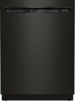 KitchenAid - 24" Front Control Built-In Dishwasher with Stainless Steel Tub, PrintShield Finish, ...