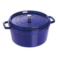 Staub - Cast Iron 9-qt Round Cocotte - Dark Blue