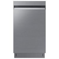 Samsung - 18" Compact Top Control Built-in Stainless Steel Tub Dishwasher with AutoRelease Door D...