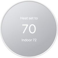 Google - Nest Smart Programmable Wifi Thermostat - Snow