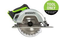 Greenworks - 24-Volt Cordless Brushless 7.25 in. Circular Saw (Battery and Charger Not Included) ...