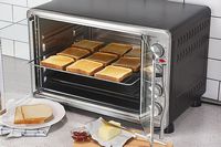 Elite Gourmet - 2-Door Oven w Rotisserie &amp; Convection - silver