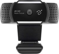 Aluratek - Live Ultra 2K HD 2560 x 1600 Webcam with Auto Focus and Dual Stereo Noise Cancelling M...