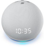 Amazon - Echo Dot (4th Gen) Smart speaker with clock and Alexa - Glacier White