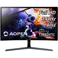 Acer - AOPEN 24HC1QR PBIDPX Full HD 23.6" Vertical Alignment Curved Screen Gaming Monitor AMD Rad...