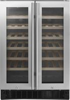 Insignia™ - Dual Zone Wine and Beverage Cooler with Glass Doors - Stainless Steel
