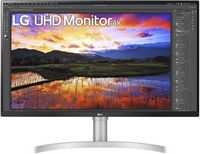 LG - 32&quot; UltraFine IPS UHD 60Hz FreeSync Monitor - White