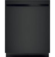 GE - 24&quot; Top Control Built-In Stainless Steel Tub Dishwasher with Autosense Cycle and 51 dBA - Black