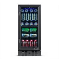 NewAir - 96-Can Built-In Beverage Cooler with Precision Temperature Controls and Adjustable Shelv...