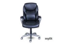 Serta - My Fit Executive Office Chair with Active Lumbar Support - Black