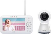 VTech - 5&quot; Video Baby Monitor w/Adaptive Night Light - White