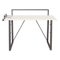 OSP Home Furnishings - Tinker Desk with Accessory Bar - Light Grey