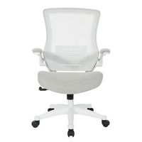 Office Star Products - White Screen Back Manager%27s Chair - Linen Stone