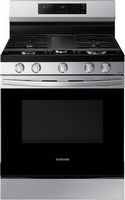 Samsung - 6.0 cu. ft. Freestanding Gas Range with 18K BTU Dual Power Burner, WiFi & Self Clean - ...