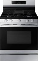 Samsung - 6.0 cu. ft. Freestanding Gas Range with WiFi, No-Preheat Air Fry & Convection - Stainle...