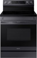 Samsung - 6.3 cu. ft. Freestanding Electric Range with WiFi, No-Preheat Air Fry & Convection - Bl...