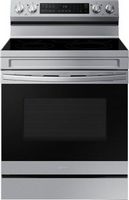 Samsung - 6.3 cu. ft. Freestanding Electric Range with WiFi, No-Preheat Air Fry & Convection - St...