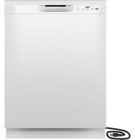 GE - 24&quot; Front Control Built-In Plastic Tub Dishwasher with 59 dBA - White