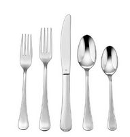 Cuisinart - Trevoux Collection 20-Piece Flatware Set - Silver