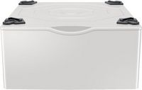 Samsung - Washer/Dryer Laundry Pedestal with Storage Drawer - Ivory