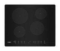 Whirlpool - 24&quot; Built-In Electric Induction Cooktop with 4 Elements with Small Space - Black