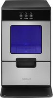Insignia™ - 44 Lb. Portable Nugget Icemaker with Auto Shut-Off - Stainless steel