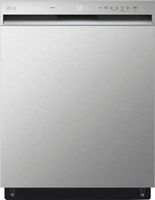 LG - 24&quot; Front Control Built-In Stainless Steel Tub Dishwasher with QuadWash and 50 dba - Stainle...