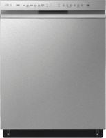 LG - 24" Front Control Built-In Stainless Steel Tub Dishwasher with 3rd Rack, Quadwash, and 48dba...