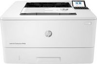 HP - LaserJet Enterprise M406dn Black-and-White Laser Printer - White