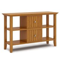 Simpli Home - Acadian SOLID WOOD 48 inch Wide Transitional Console Sofa Table in - Light Golden B...
