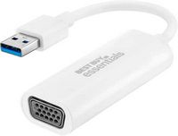 Best Buy essentials™ - USB to VGA Adapter - White