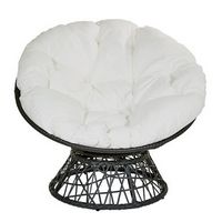 OSP Home Furnishings - Papasan Chair - White