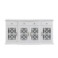 Walker Edison - Classic Fretwork Storage Sideboard - White