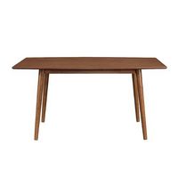 Walker Edison - 60&quot; Mid Century Wood Dining Table - Acorn